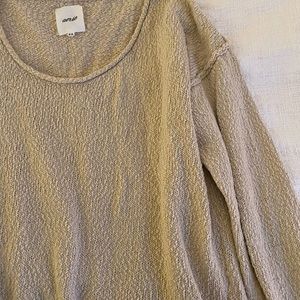 Aerie cream oversized knit sweater